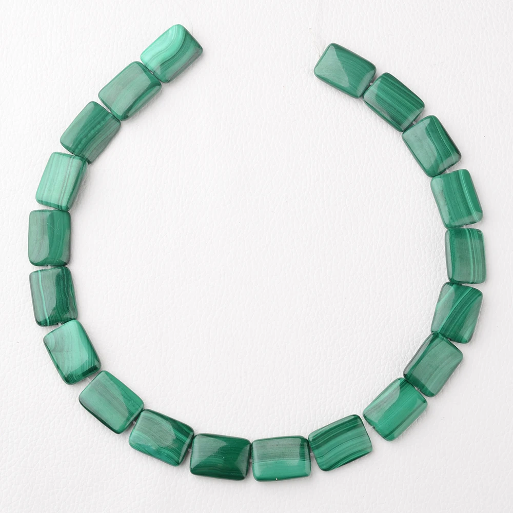 

Natural Malachite Loose square Beads 8*12,10*14,12*16,13*18,15*20mm