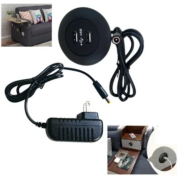 

Office Circuit Protection For Table Sofa Small Easy Plug Desktop Accessories Dual USB USB Charger Home Use Space Saving Multiuse