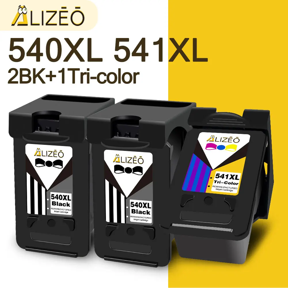 Alizeo Compatibile Con Per Canon Pg 540 Xl Cl 541Xl Cartuccia D'Inchiostro Nuova Sostituzione Chip Per Canon Mg3150 Mg3250 Mg3550 Mg4250