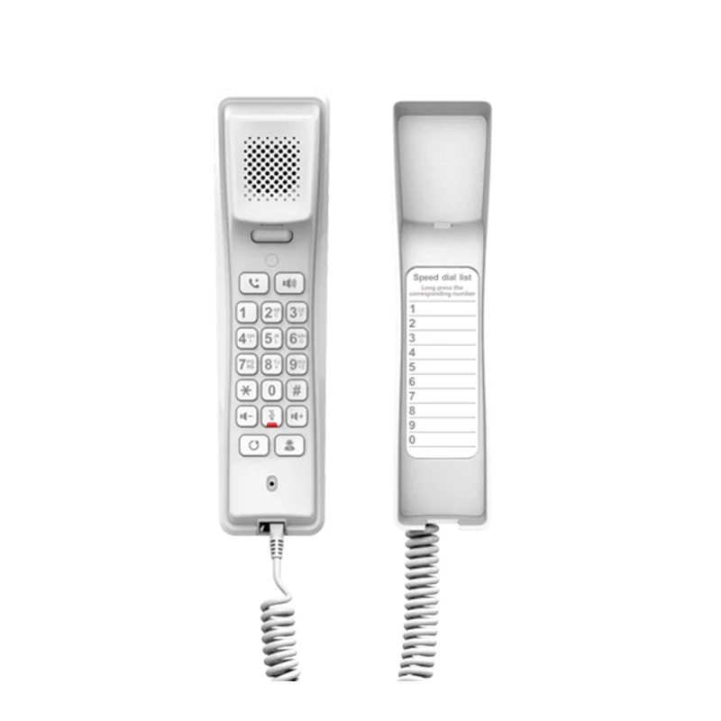 PoE Powered Wall Mounted Waterproof Smart Hotel VoIP phone Office Desktop SIP Telephone System Support 2 SIP Lines