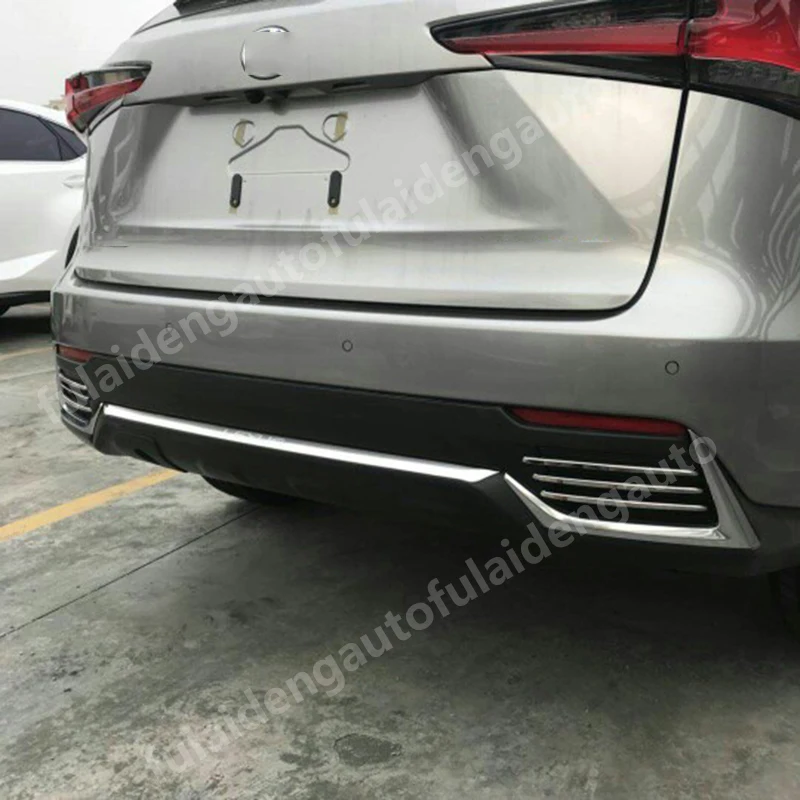 Для Lexus NX200t NX300h- нержавеющая сталь Задний бампер Защитная крышка отделка автомобильные аксессуары