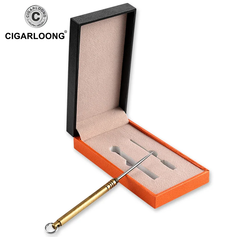 Новое поступление CIGARLOONG сигары нарисованные коричневые сигары инструмент Пробивной сигары аксессуары сверло для сигары CL-Z01 - Цвет: Золотой