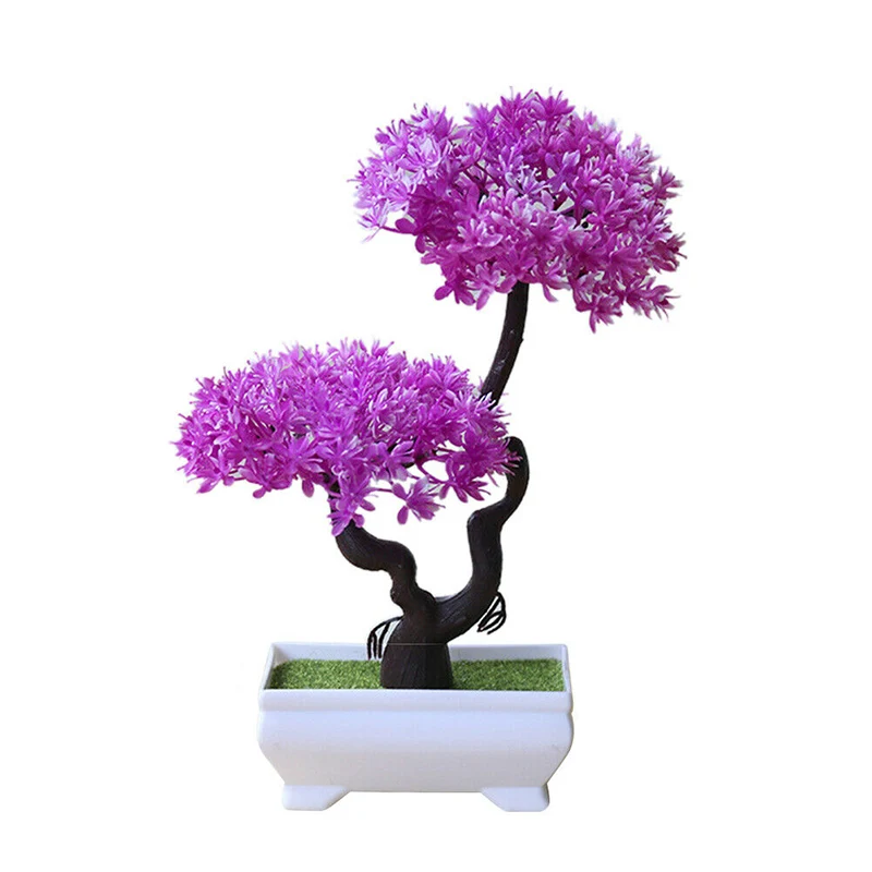 

Fake Tree Pine Tree Simulation Flower Artificial Plant Bonsai Fake Green Pot Plants Ornaments Home Decor Craft