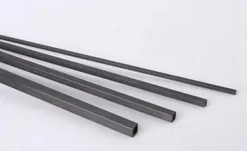 

5pcs Length:400mm Width:3mm Inner Diameter:2mm Aero Model Material Model Stiffener Carbon Fiber Square Tube