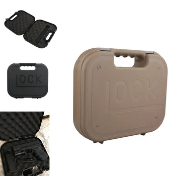 

For GLOCK ABS Pistol Case Tactical Hard Pistol Case Gun Case Padded Foam Lining for Hunting Airsoft Storage Box