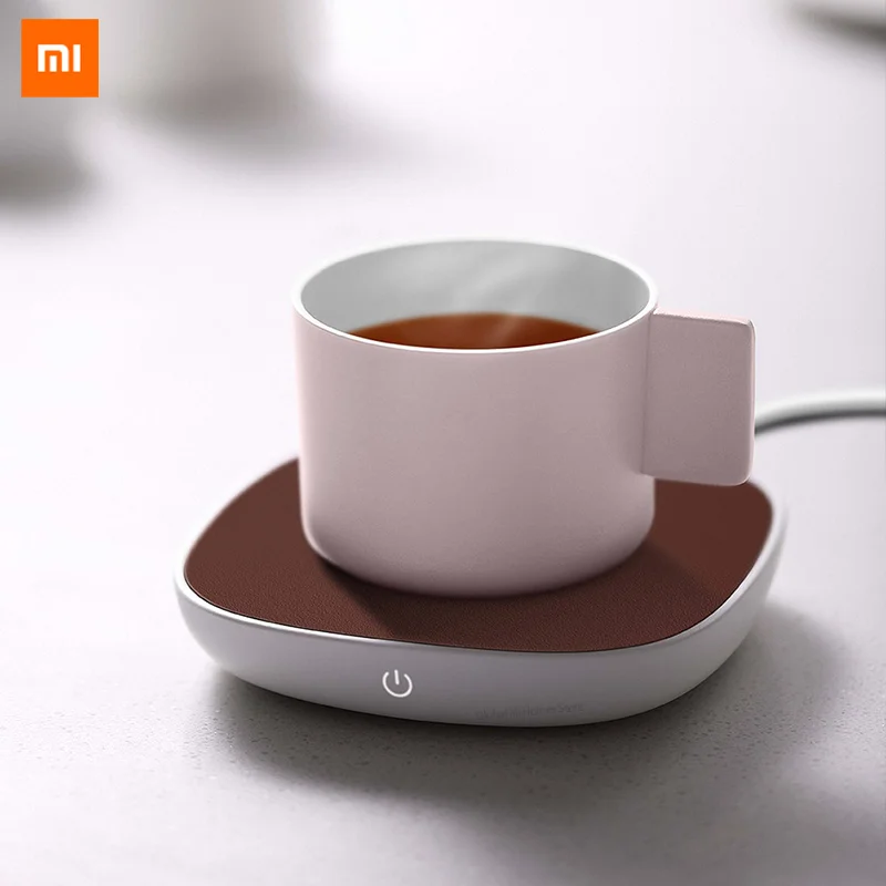 Xiaomi Mijia SJ xiaobay теплоизоляция нагреватель Coaster 55 °C постоянная температура DC 12 В PI нагревание для фарфорового стекла металлическая чашка