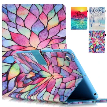 

Case For Samsung Tab A 10.1 T580 T585 2016 Sunset Flower PU Leather Auto Wake/Sleep Stand Flip Cover Shockproof Tablet Cases