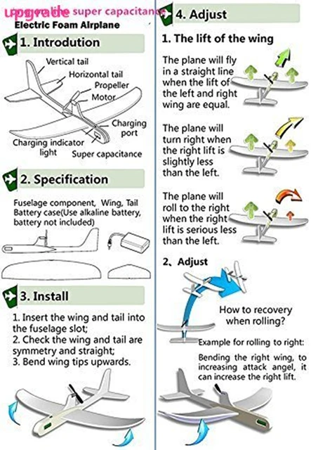 New arrival Airplanes Capacitor Electric Hand Launch Throwing Glider Aircraft Inertial Foam EVA Toy Plane Model Outdoor Toy 4