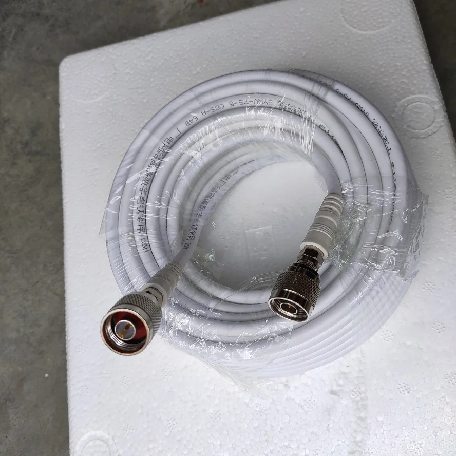 

RG6 Low Loss Coaxial Cable 50ohm N Male to N Male Connector Communication Coax Cable For Mobile Phone Signal Booster 2G 3G 4G