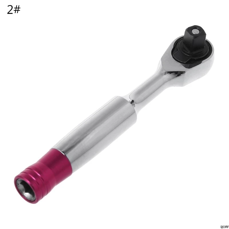 1/4" Mini Torque Ratchet Wrench 85mm/100mm Socket Wrenches Repair Tool For Vehicle Bicycle Bike