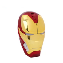 Компьютерная мышь «Железный человек» Беспроводной игровой Мышь тихий геймер компьютерная мышь 800/1200/1600/2000 Точек на дюйм регулируемый для ноутбука/PC/MAC/компьютера