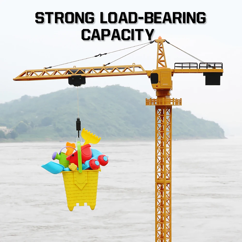 Remote Control Alloy Tower Crane Toy for Kids