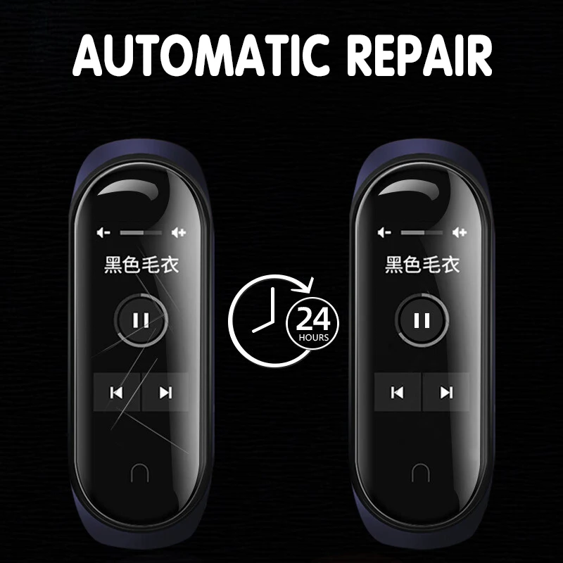Гидрогелевая Защитная пленка для XiaoMi Mi Band 5 полноэкранная miband водонепроницаемая