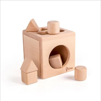 

Wallboy Log shape matching building block box geometry cognition safety environmental protection early education puzzle gift toy
