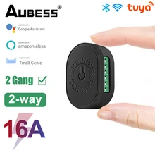 

Tuya Wifi 16A Smart Light Switch Module 2 Way Timing Control Switch Mini Automation DIY Breaker Work With Alexa Google Home