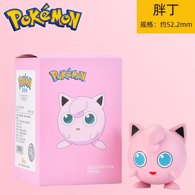 Pokemon Pikachu Charmander Psyduck Squirtle Jigglypuff Bulbasaur Bulbasaur Anime Figures Toys Model Kawaii 6 Type For Kids Gifts Jigglypuff