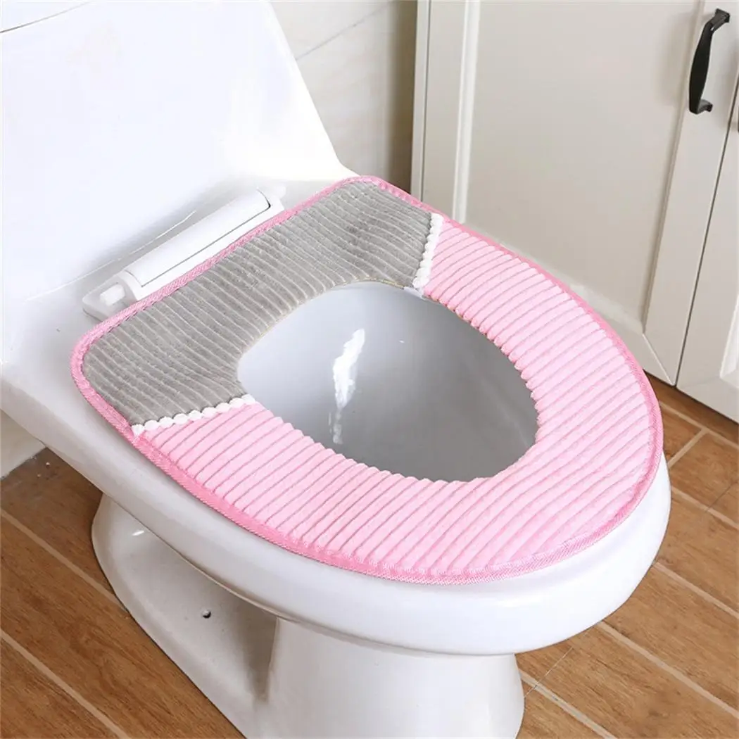 seat cover 6 Dot Полосатый теплый толстый ванная комната сиденье для унитаза как picrure Чехол коврик 1-13 подушка - Цвет: seat cover 6