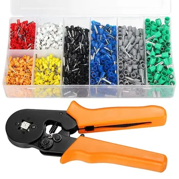 

Terminal Crimping Pliers Wire Stripper Crimper Ferrule Crimp Tool Plier Set Crimper Tool Kit Uninsulated Wire Connectors