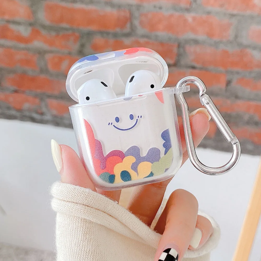Summer Ice Cream Smile Face Cartoon Case For Apple AirPods Pro, Airpods 1, Airpods 2