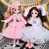 BJD Doll 1/6 Ball Jointed Fashion Full Set Up With Beautiful Clothes Soft Wig Vinyl Head Female Body For Girl Gift ChildrenToys 1