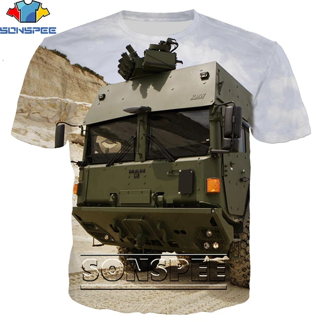 SONSPEE Truck Car 3D Print Hip Hop Men's T Shirt Fashion Harajuku Short Sleeve Funny Logo Men Women Tops Tees Shirts Homme 22935