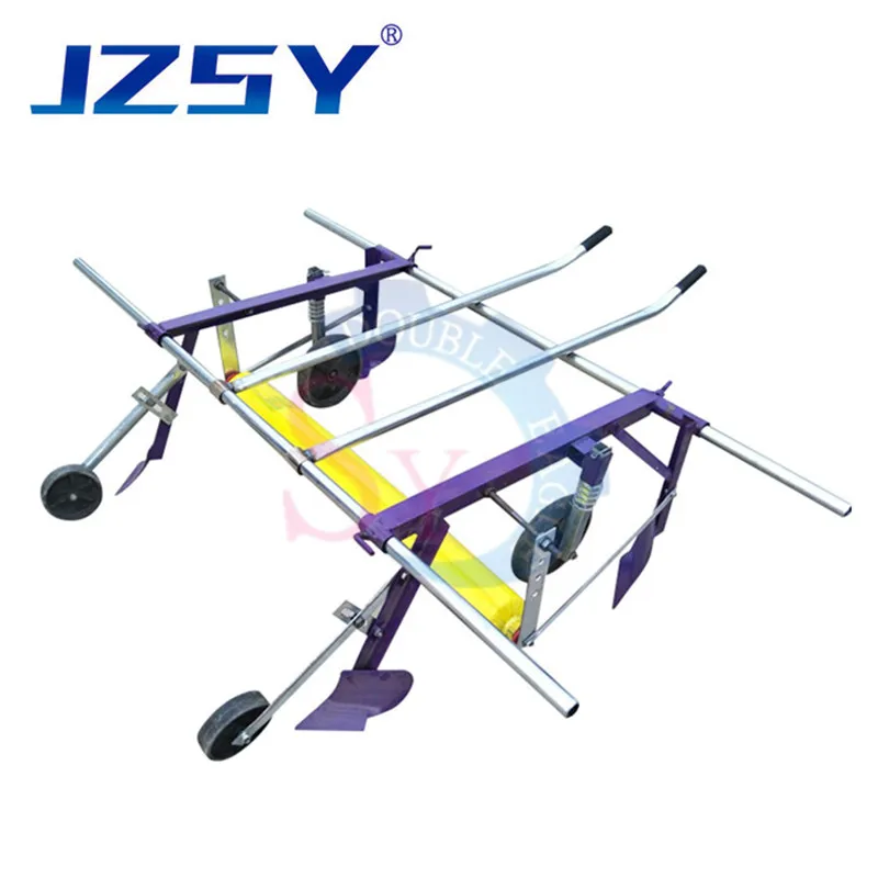 

High efficiency agricultural use hand pull vegetable seed plastic mulch layer machine/manual plastic Layer covering machine