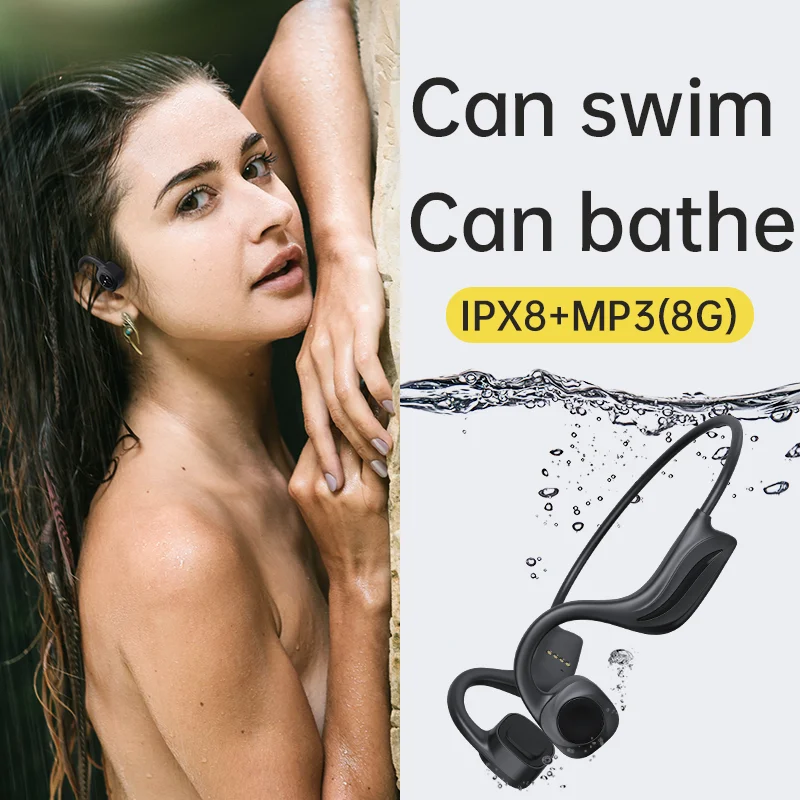 Two-in-one wireless bluetooth headset with MP3 player IPX8 professional waterproof swimming sports microphone for Xiaomi | Электроника