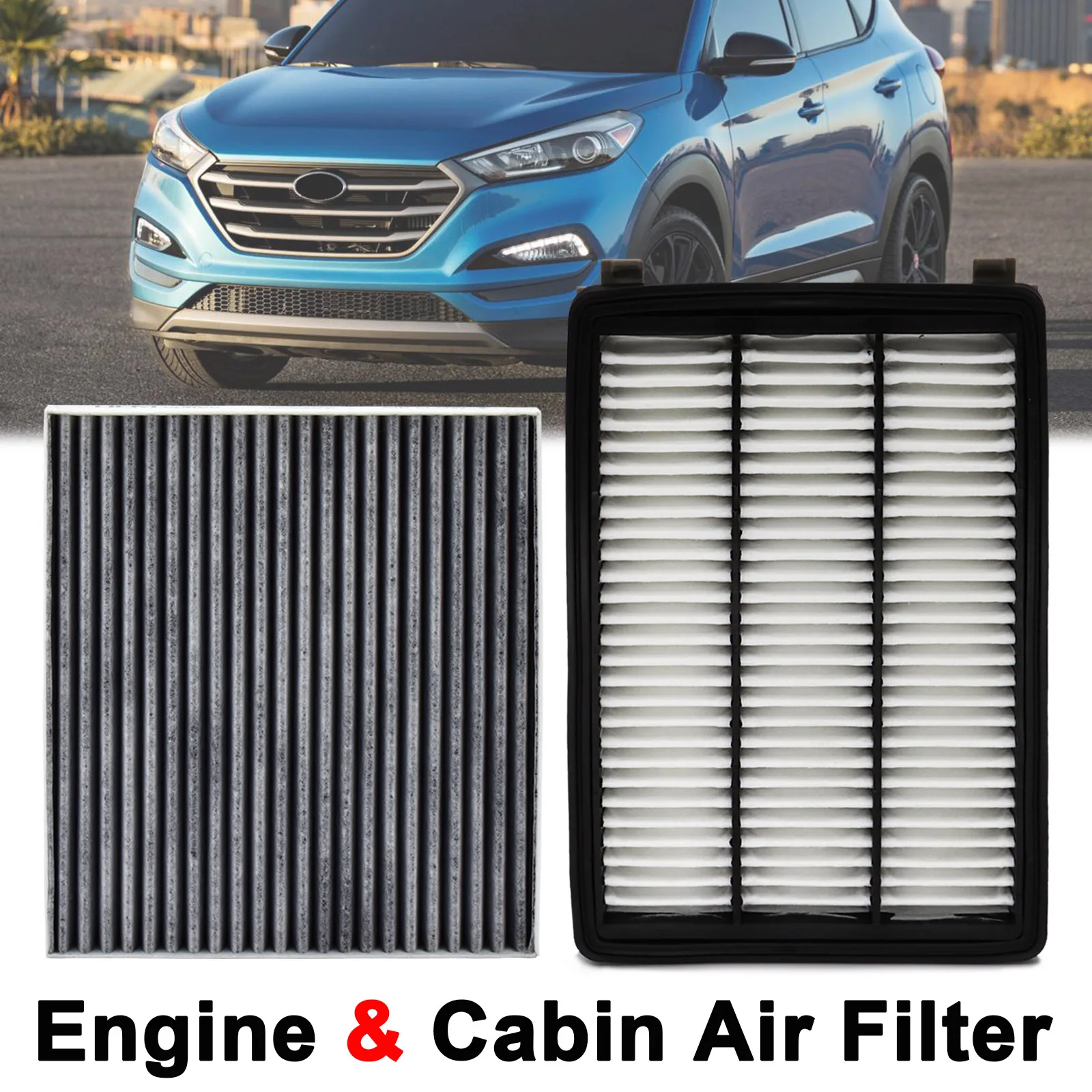 

Engine Cabin Pollen Air Filter 28113-D3300 97133-D1000 For Hyundai Tucson TL Kia Sportage QL 2016 2017 2018 2019 2020 2021 2022