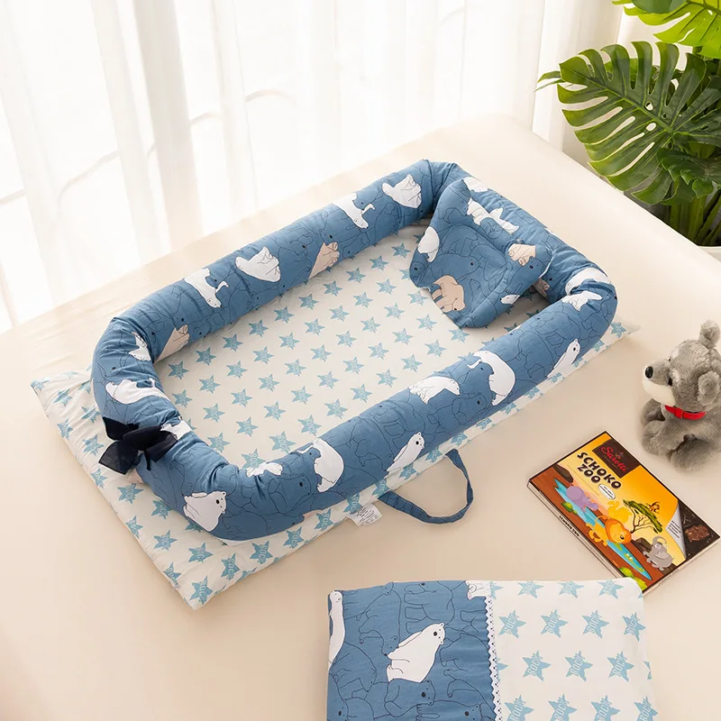 Удаляемый Моющийся Портативный складной Детская кроватка для новорожденных бионическая матка кровать путешествия детское гнездо детская кроватка для путешествий кроватка без одеяла