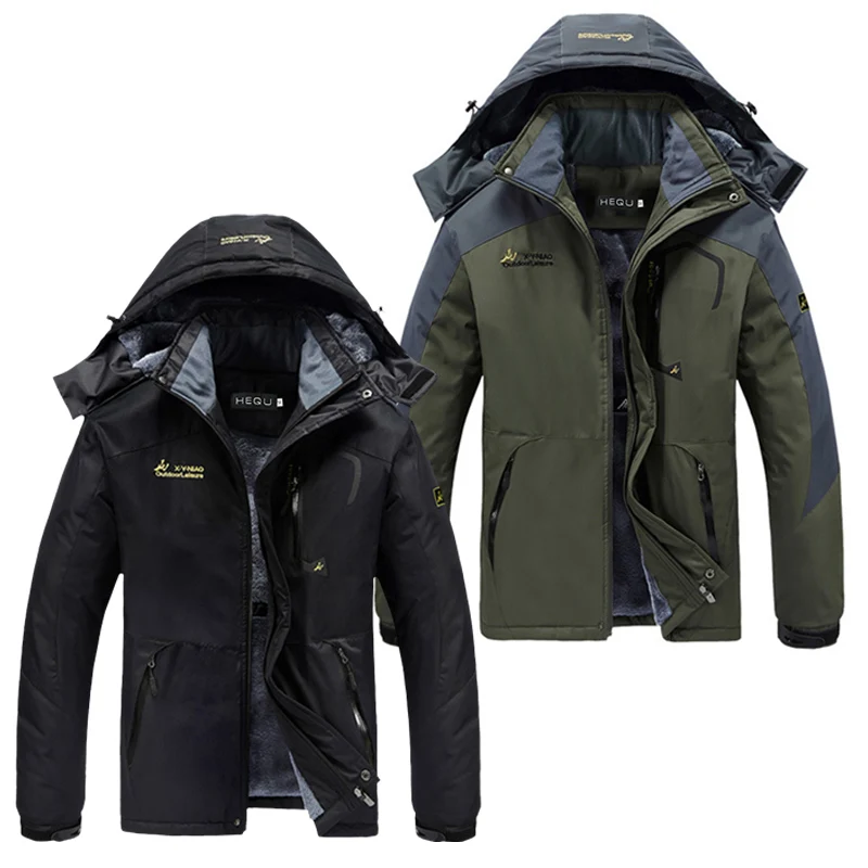 Men's Waterproof Ski Jacket Warm Winter Snow Coat Mountain Windbreaker Hooded Raincoat