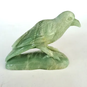 

Rare Natural Green Aventurine Lifelike Crystal Bird Hand Carved And Polished Gemstone Home Decoration Collection XSY