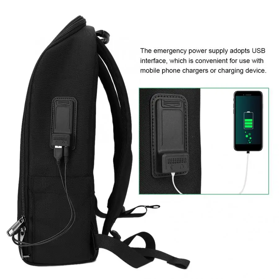 Портативный Умный рюкзак с блокировкой отпечатков пальцев, противоугонная сумка для ноутбука с usb-зарядкой