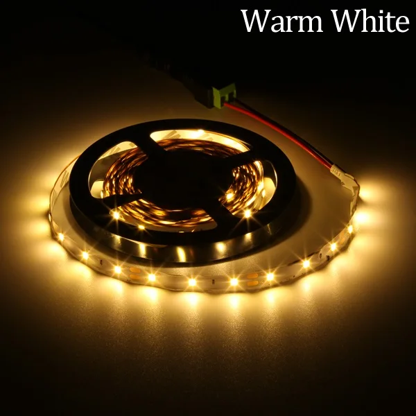 SMD 2835 DC12V RGB светодиодный светильник 1 м 2 м 3 м 4 м 5 м без водонепроницаемости светодиодный светильник RGB светодиодный s лента Гибкая Диодная лента - Испускаемый цвет: Warm White