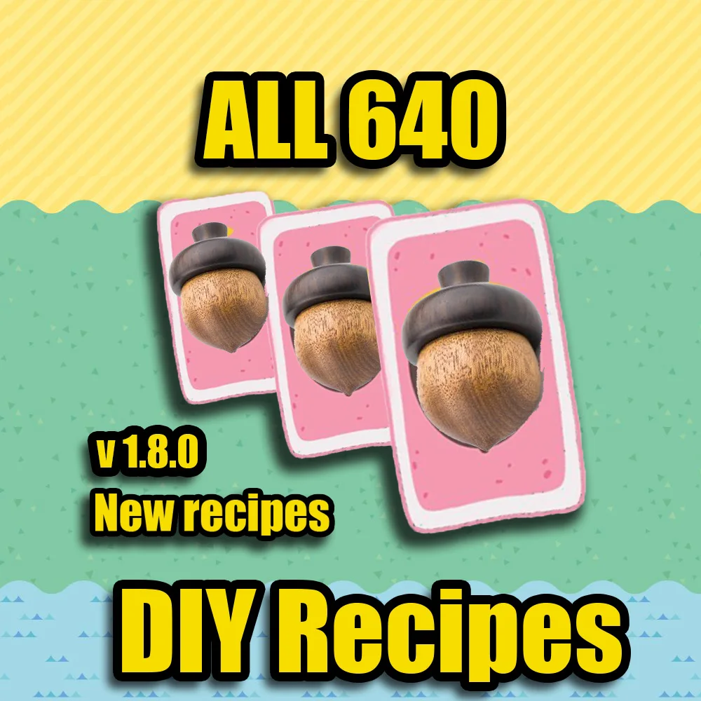 Animal Crossing Nuevo Horizonte 640 DIY receta