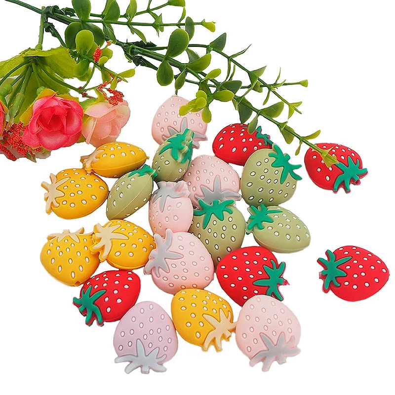 strawberry teething pacifier