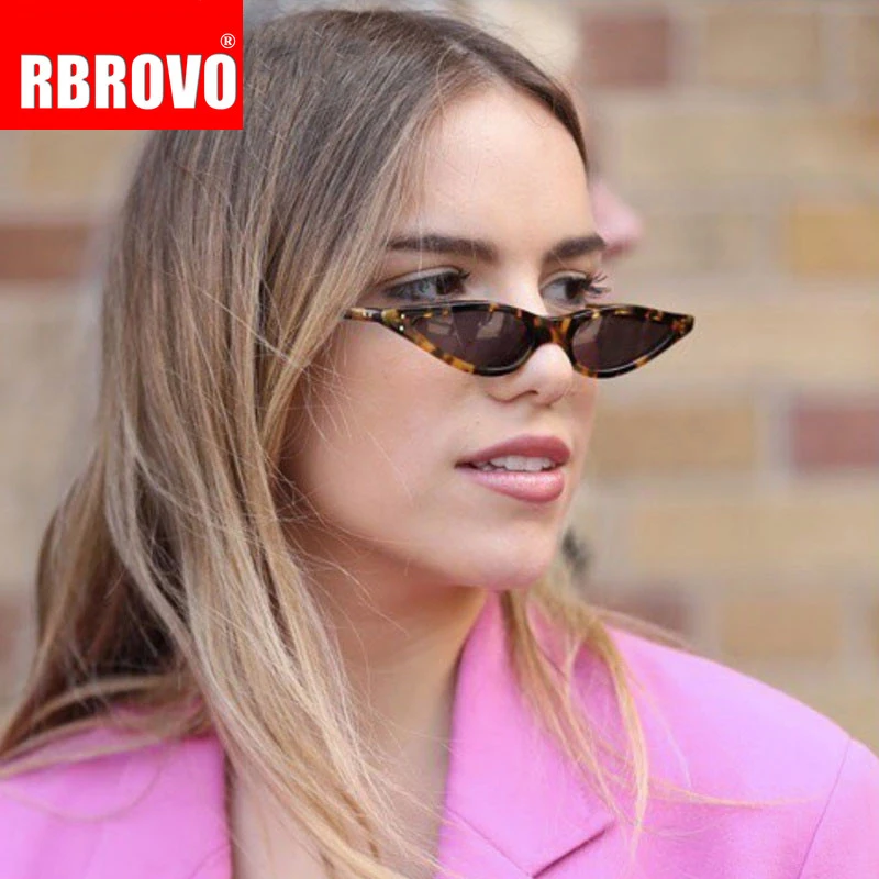 RBROVO кошачий глаз Винтажные Солнцезащитные очки женские брендовые дизайнерские классические маленькие треугольные очки Oculos De Sol Gafas Ретро солнцезащитные очки