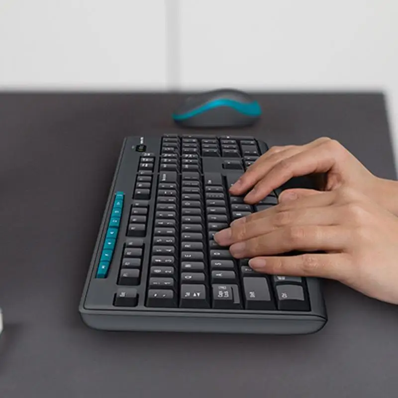 Logitech MK275 USB Беспроводная Клавиатура 1000 dpi оптическая эргономичная мышь комбо набор для настольного ноутбука