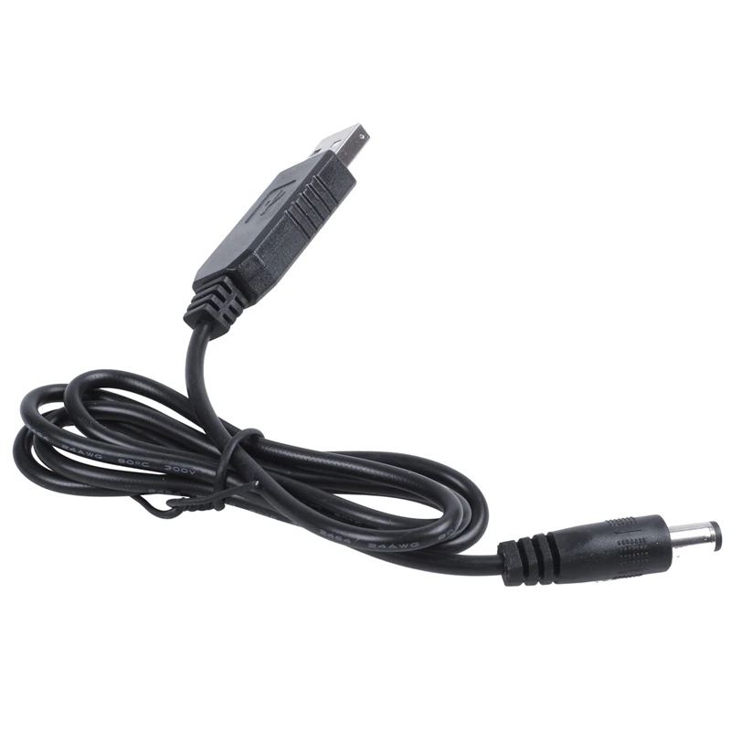 USB DC 5 в к DC 12 В 2,1 мм X 5,5 мм модуль конвертер DC баррель мужской разъем Jack кабель питания вилка, USB к DC кабель-1 м(5 В к DC