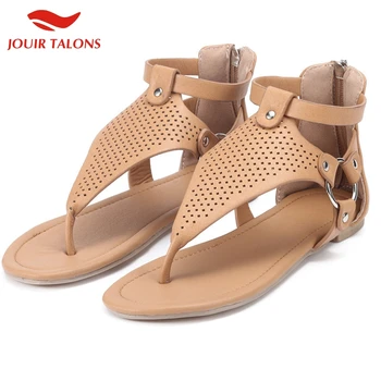 

Jouir Talons New Wholesale Big Size 43 Bohemia Style Beach Vacation Flat Flip Flops Summer Woman Shoes Women Sandals