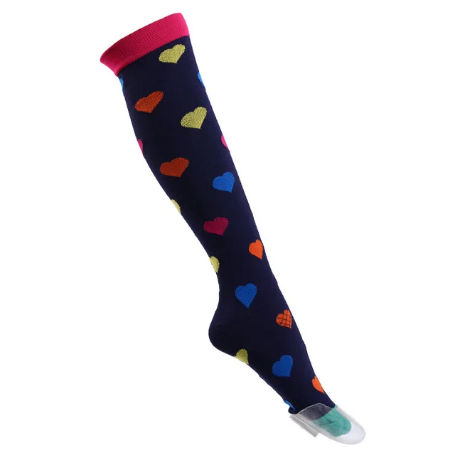 Компрессионные носки унисекс подходят для спорта черные Компрессионные носки для медсестры Спорт на открытом воздухе Анти-усталость облегчение боли чулки - Color: 18