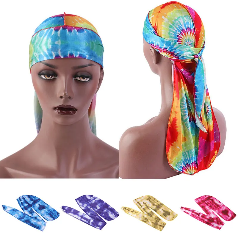 

Fashion Wigs Doo Pirate Hat Silky Durags Bandanas Turban Hat Resuable Head Cover Headscarf Muslim Bonnet Hat Headband Headwear