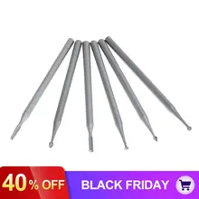 6 шт./компл. Вольфрам Сталь гравировальный станок резьба по дереву инструменты с Пластик коробка для резьбы по дереву Ножи оливкового ядра «лвори» от «фрукты