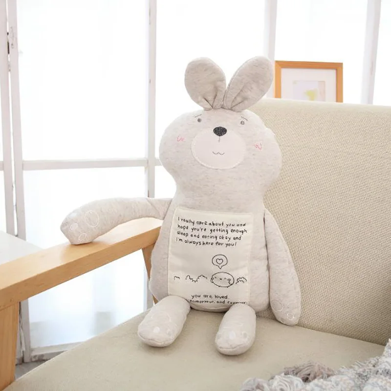 Rabbit Yeaknow Bear Rabbit Monkey Stuffed Dolls Child Threads Bear Plush Toys Children's Plush Stuffed Animal Toy - Color: Rabbit