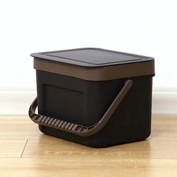 

Trash Can Kitchen Wall Mounted Garbage Bin Recycle Compost Bin Bathroom Dustbin BDF99