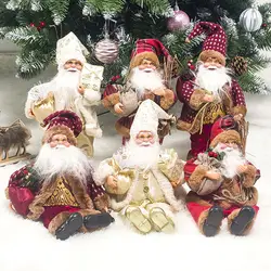 Рождественские Мягкие плюшевые игрушки Санта-Клаус сувенир мягкие куклы Рождественские вечерние Декор S7JN
