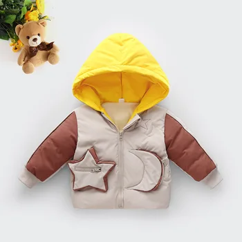 

2019 Thick Children Jackets For Boys Winter Hoodies Boys Outerwear& Coats Cotton-padded Kids Coats Manteau Enfant Garcon