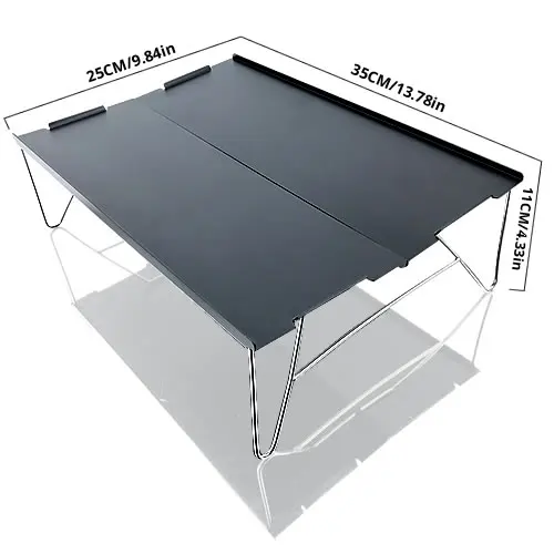 Ультра-светильник, складной стол из алюминиевого сплава, уличный прочный светильник, стол из нержавеющей стали для кемпинга, портативный чайный столик - Цвет: 07