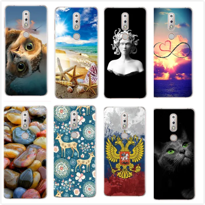 Чехол для Nokia 2 3 4 5 6 Funda X6 blanda de silicona TPU funda trasera para telefono movil protecion divertido |