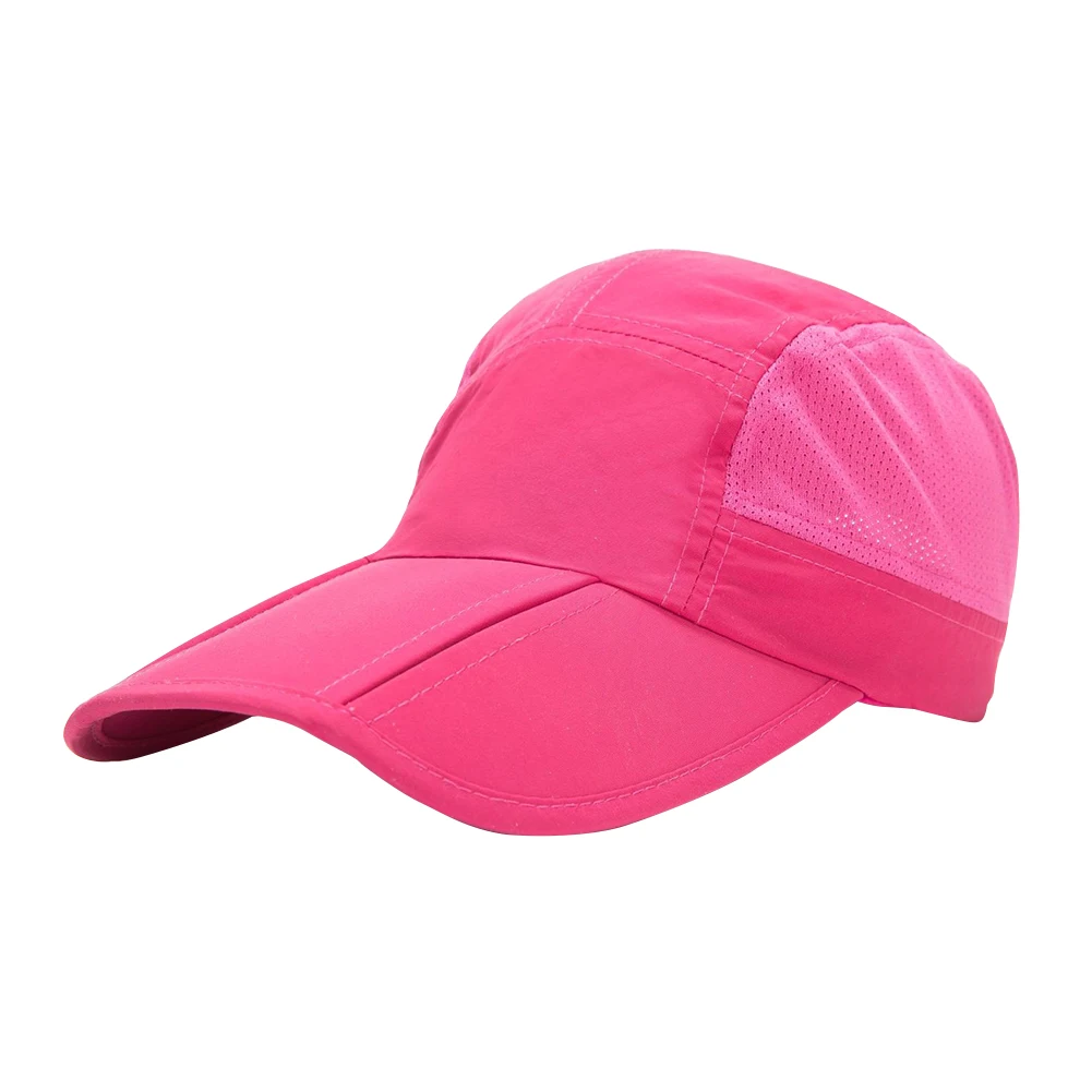 Мужская и женская быстросохнущая Спортивная Подарочная стильная уличная одноцветная летняя Регулируемая Кепка, повседневная, один размер, складная Защита от солнца, бейсболка, Кепка