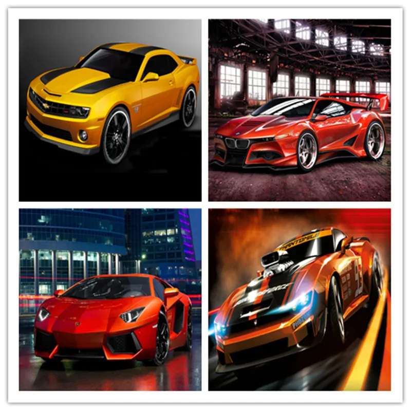 

Fulling Drilling Car Diamond Cross Stitch Crystal Diamond Set Diy Diamond Painting Car Diamond Embroidery